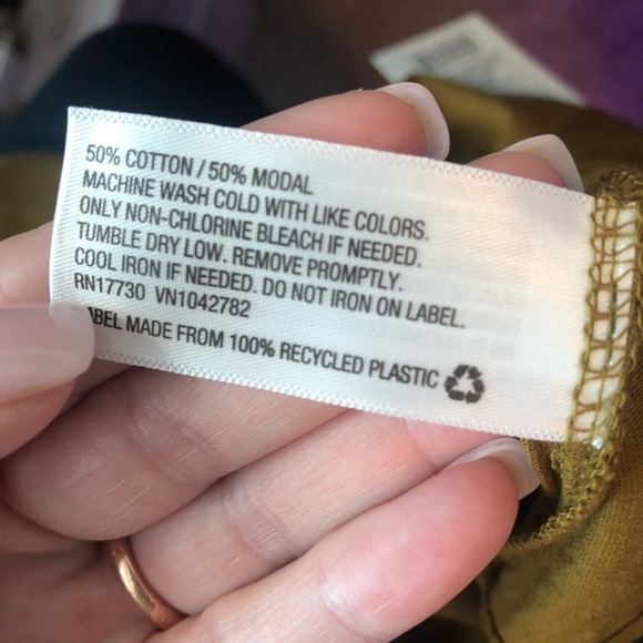 A NEW DAY Olive Casual Short Sleeve Tee Shirt Sz M - Picture 4 of 5